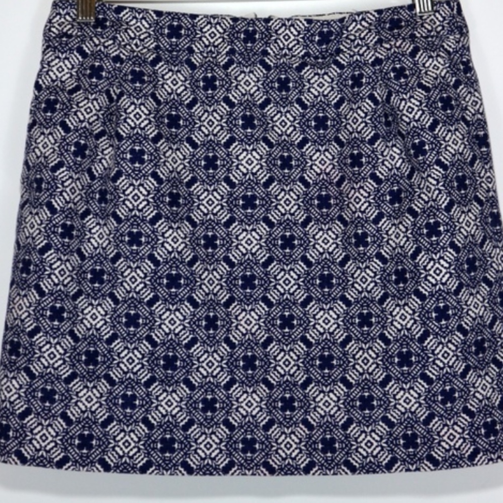 j crew factory basketweave geometric mini skirt 0